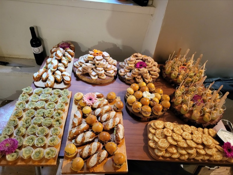 Préparation du buffet